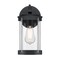 Westinghouse Fixture Wall Outdoor 60W Kezia, Textured Black Industrial Stl Clear Glass 6122100 - alternate 1